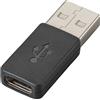 Hp Adattatore Hp Poly USB-C/A Nero [PLA]