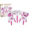 TEOREMA 40647 SET TAVOLINO H. 45 CM + 2 SEDIE