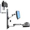 Ergotron LX Series Wall Mount System 68,6 cm (27") Parete Nero, Argento [45-253-026]