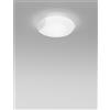 Vistosi LIO PLAFONIERA APPLIQUE 30 CRISTALLO BIANCO BIANCO OPACO 1 LUCE ATTACCO E27