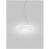 Vistosi MODULOR SOSPENSIONE M BIANCO SATINATO E BIANCO OPACO 1 L22FF LED 2700K 19W 2850lm DIMMERABILE