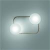 Vistosi TIER PLAFONIERA APPLIQUE 2M BIANCO SATINATO OTTONE VERNICIATO L2296 LED 2700K 38W 5700lm DIMMERABILE