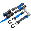 HILLS Set di due cinghie di trasporto HILLS da 3 m/25 mm/1 t con tenditore e due imbracature da 0,45 m per fissare la motocicletta.