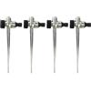 Wzzy Gurden 4 picchetti per irrigatore per prato, testa di irrigazione in metallo, filettatura interna da 1/2" e interfaccia filettata esterna laterale, per irrigazione del prato, giardino, per