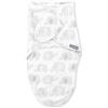 Ingenuity SwaddleMe, Swaddle Neonato Collezione Monogram 100% Cotone, Migliora Sonno, 0-3 Mesi, Design Tasca, 1.0 TOG - Elefante Scarabocchio