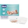 Chicco Kit Medicazione Cordone Ombelicale, 14 Garze Sterili in TNT Sagomate e 7 Bende Tubolari Elasticizzate, Medicazione Traspirante e Delicata per il Moncone del Neonato, Confezione Risparmio