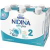 Nestle' Nidina - Optipro 2 Liquido 6 Pezzi Confezione 500 Ml (Scadenza Breve 28/11/2026)