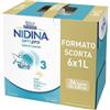 Nestle' Nidina - Optipro 3 Liquido 6 Pezzi Confezione 1 L (Scadenza Breve 28/12/2026)