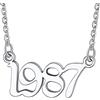Bandmax Collana Donna Uomo Personalizzata con Numero Speciale, 04 Stile Argento Collane Donna Uomo in Acciaio, 40+5 cm Regolabile Collana Pendente Gioielli, Idee Regalo Compleanno per Donne Uomi Amici