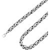 ChainsPro Collane Uomo Donna in Acciaio Inossidabile, 6 mm Collana Catena Uomo Argento Lunga 51cm, Byzantine Chain Collana Bizantina Uomo Ragazzo Maschio Necklace for Men Hiphop Rapper, Idee Regalo