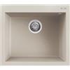 Elleci Lavello Elleci Incasso 1 vasca 57x50 Quadra 105 Granitek Bianco Soft LGQ10539