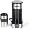 Salter Macchina da Caffè Digitale - Filtro per Una Tazza, Filtro Lavabile e Riutilizzabile, Include Tazza da Viaggio Inox 420ml, Preparazione in 3-4 Minuti, Adatta per Caffè Macinato/Capsule
