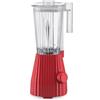 Alessi Plissé MDL09 R - Frullatore di Design con Caraffa Graduata, in Resina Termoplastica, Spina Europea 700W, 1,5l, Rosso