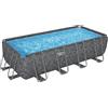 BESTWAY Piscina APX 365 Rettangolare 5.49x2.74x1.32m Marmo Scuro