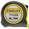 STANLEY Metro a Nastro Tylon 8m/26ft con Gancio di Ancoraggio TRU-ZERO, Metro a Nastro Retrattile ad Alta Visibilità, 8m x 25mm, 0-30-696