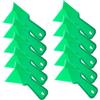 Operitacx Set di 10 Spatole per Angoli, Strumento per Cartongesso in Plastica Verde, Flessibile e Stabile per Finiture Precise in Casa