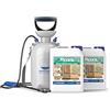 Roxil legno Impermeabilizzante Liquido Protettivo 2x5L & Spruzzatore - Trattamento Esterno, Impregnante Trasparente, Protezione 10 Anni