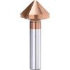 WZFC Punta Da Trapano Svasatore A 3 Flauto Utensile Per Foratura Di Fori Metallici In Acciaio Ad Alta Velocità Da 90 Gradi HSS Per Smussatura,40.0mm,Rivestimento TICN