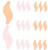 Healeved 20 Pezzi Pettine S-shaped per Sopracciglia e Ciglia Strumento per Styling e Sollevamento Ciglia Pennello Multifunzionale Resistente al per Precisione
