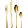 SAMBONET SET POSATE LINEAR, PROMO ORO PVD, Set 24 pezzi
