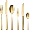 SAMBONET SET POSATE LINEAR, PROMO ORO PVD, Set 36 pezzi