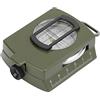 Haofy Bussola Esterna Luminosa Pieghevole in Lega di Alluminio con Misurazione Dell'azimut per Escursionismo, Campeggio 3,5x2,8x1,2 Pollici (OD Verde)