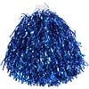 Alasum Pompon da Cheerleader in Plastica Blu Leggeri e Lucidi per Eventi Sportivi e Competizioni, 1 Paio di Pom Pom e Scuola Superiore