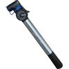 TUBOPLUS Pompa ad Aria Manuale in Alluminio, 27 cm, Manometro 360°, Compatibile Schrader/Presta, 80 PSI, Blu