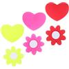 LRXIYODE 6 Pezzi Ammortizzatore Assorbimento degli Urti in Silicone Racchetta da Tennis per Forma di Fiore e Cuore Design Unico Compatibile con Diversi Modelli per Incontri Sportivi