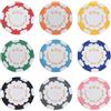 Generic Marcatori per palline da poker da golf, in ABS con nucleo in ferro ponderato, divertente gioco di scommesse, indicatore di posizione verde, regalo souvenir per uomini e donne golfisti