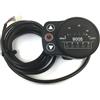 UTTASU Display LED per bicicletta elettrica KT-900S con spina SM, indicatore della batteria a 4 livelli, 5 livelli di marcia con funzione di memoria, indicatore di velocità, compatibile con sistemi da