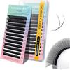 NAGARAKU YY Ciglia Extension 4D Ciglia a Forma di Y Ventagli Prefabbricati Volume Russo Premade Fans Naturale Eyelash Individuali Cluster Wispies Incrociate Ciglia Opaco Nero 12 File (0.10 C 8-12mm）