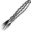 TOPPERFUN Estensioni Capelli Treccia Sintetica Lunga con Elastico Posticci Morbidi e Naturali per Donne Moda Quotidiana per Ragazze Treccia Colorata Marrone Nero e Bianco Grigio