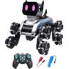 Générique Cane Telecomandato | Robot Cucciolo Intelligente Giocattolo | Robot Cucciolo Intelligente Otto Ruote per Interni ed Esterni, Giochi