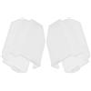 INOOMP Copri Puntina Giradischi Protettivo Bianco, Plastico, 2 Pezzi | Facile da Montare e Rimuovere, Protegge la Puntina, Aspetto Elegante, Pulizia Semplice