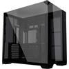 Lian Li O11 Vision O11VPX Custodia compatta in acciaio nero, vetro temperato, ATX Mid Tower case computer, collegamento posteriore