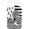 Brittany Celtic Culture Custodia per iPhone 15 Simboli bretoni Triskele ed Ermellino