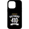 Vintage Area Code Pride Tees Custodia per iPhone 14 Pro Max 410 Baltimora Codice Area USA Città Distressed Authentic (Dark)