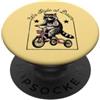 Night Rider Raccoon Cool Raccoon Occhiali Da Sole Triciclo Noi Ride at Dawn PopSockets PopGrip Adesivo