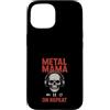 Heavy Metal Mama Life Edgy Concert Goth Custodia per iPhone 15 Metallo Mamma Vita Rock And Roll Madre Rose Cranio Grunge