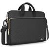 KIZUNA Custodia a tracolla per computer portatile da 13 pollici per MacBook Pro M3 2023/M2 M1 Max /13,6 nuovo MacBook Air M2/14 Lenovo ThinkPad X1 Carbon/Yoga C740 S740 C930/14 IdeaPad Flex 5i, nero
