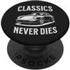 Classic Ride Legacy Classics Never Dies - Auto sportiva Retro Automotive Tribute PopSockets PopGrip Adesivo