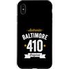 Vintage Area Code Pride Tees Custodia per iPhone XS Max 410 Baltimora Codice Area USA Città Distressed Authentic (Dark)