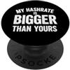 Gamer Tech Minimalist For Crypto Miner Sarcastico dicendo il mio hashrate più grande del tuo PopSockets PopGrip Adesivo
