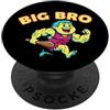 Big Brother Family Siblings Sarcastic Gr Divertente design antico dell'età delle caverne Big Bro per uomini e ragazzi PopSockets PopGrip Adesivo
