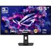 ASUS ROG Strix OLED XG32UQDMS, Monitor Gaming da 31,5 Pollici 4K QD-OLED (3840 x 2160), 240 Hz, 0,03 ms (GTG), Compatibile con G-SYNC, Sensore Neo Proximity, DisplayWidget Center, Nero