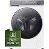 HAIER HW90-B14367U1-IT LAVATRICE, Caricamento frontale, 9 kg, 14 programmi, Profondità 54,4 cm, Giri 1400 rpm, Argento/Bianco, livello rumorosità centrifuga 68 dB(A), Classe A, Abbonamento DAZN Full 3 mesi incluso