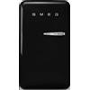 SMEG FRIGO MONOPORTA SMEG FAB10HLBL6, Capacità netta totale 135 l, Rumorosità: 35 dB(A), Dimensioni: L 54,5 cm A 97 P 65,9 cm, Nero, Classe D