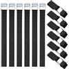 BUCOMTU 12 Cinghie di Fissaggio Impostato,cinghie a cricchetto zinco,25mm x 0.5 m Cinghie di Tensione,Economico e pratico,DIN EN 12195-2 per motociclette,furgoni,camion con carico fisso(nero)