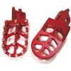 UYCHYTQR Pedane Per HM50 HM 50 Dirt Bike Moto Poggiapiedi Pedane Pedali(ROSSO)